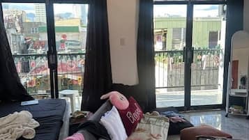 公寓, 1 間臥室, 露台 | 客廳