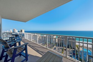 Exclusive Condo, 2 Bedrooms, Balcony, Beach View | Balcony - Crystal Tower 1501 (Gulf Shores)