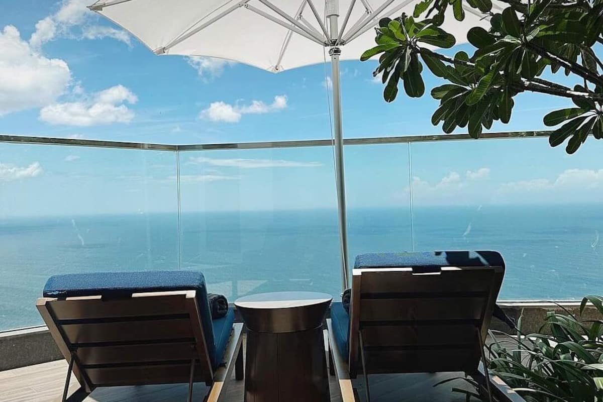 Panoramic Penthouse, 2 Bedrooms, Private Pool, Bay View | Beach/ocean view