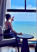 奢华单人房, 1 张特大床, 海滩景观, 临海 | 花园景观