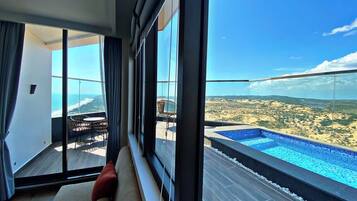 Suite Premier, 1 habitación, alberca privada, vista parcial al mar | Vista desde la habitación
