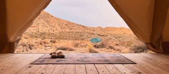 Cozy Canyon Safari Tent w/ Sunset & Sunrise Views + Private Bathroom