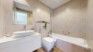 Hair dryer, towels