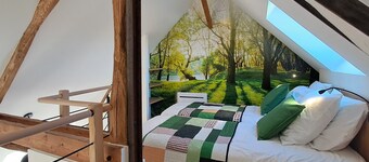 "Le P'Tit Vert", cosy loft in the countryside near CAEN, terrace on stilts