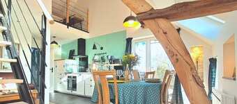 "Le P'Tit Vert", cosy loft in the countryside near CAEN, terrace on stilts