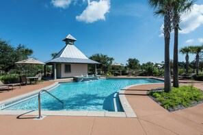 Una piscina riscaldata