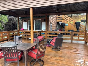 Outdoor dining - Cozy cottage in charming New Hope with AC, WiFi (New Hope)