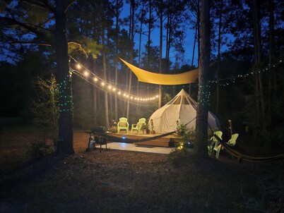 Rustic Glamping with Goats in Forest Near Houston