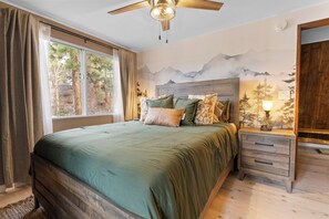 2 bedrooms, WiFi, bed sheets - Jacuzzi, Firepit, Arcade game, 5 beds, Wii Switch (Big Bear)
