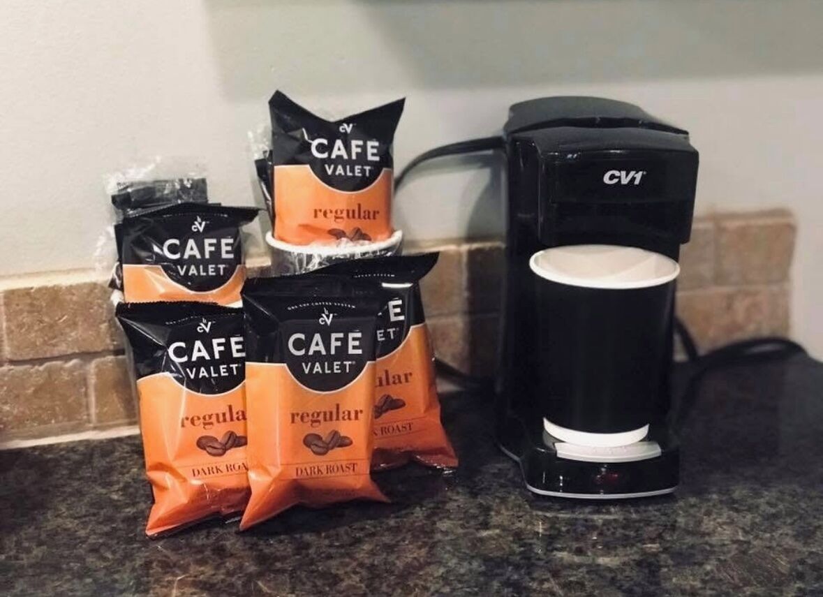 Mini-fridge, microwave