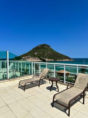 Terrace/patio - Rio de Janeiro beach front Pontal Beach Resort (Recreio dos Bandeirantes Rio de Janeiro)