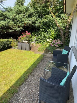 Terrace/patio - Cozy vacation apartment in the countryside to relax (Markdorf)