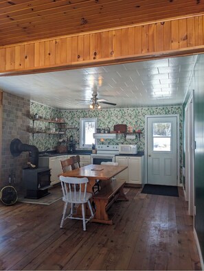 Microwave, oven, stovetop
