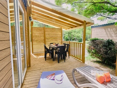 ZEcamping 3* piscine mobil-home TV LV BBQ 31m2 6 pers