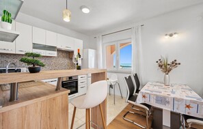 Fridge, oven, stovetop, dishwasher