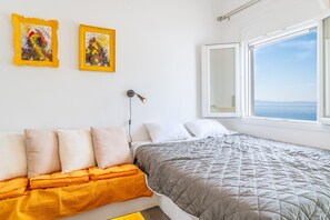 1 bedroom, iron/ironing board, free WiFi, bed sheets - Apartment 'Gefyra' with Sea View, Wi-Fi and Air Conditioning (Tinos)