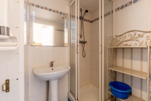 Shower, hair dryer