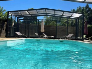 Una piscina climatizada