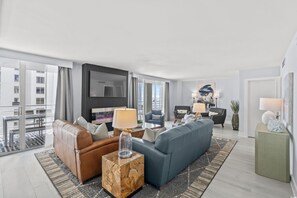 TV connectée, cheminée