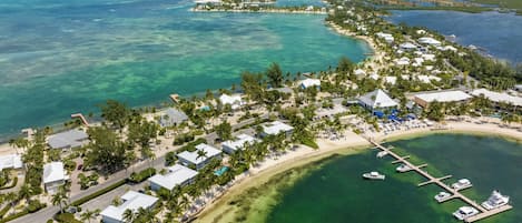 On the beach, beach towels