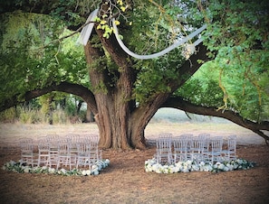 Aussenbereich für Bankette