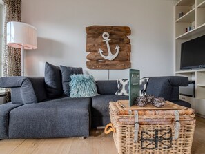 TV, stereo - House Dünenwall, App. 1 - Part of the house near the beach with approx. 80 m² and 3 rooms, for (Wenningstedt-Braderup (Sylt))