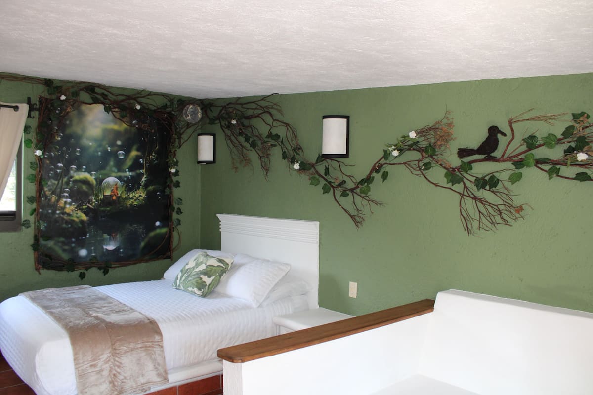 Habitación, 1 cama matrimonial, se aceptan mascotas, vista a la montaña | 1 habitación, decoración personalizada, wifi gratis y ropa de cama