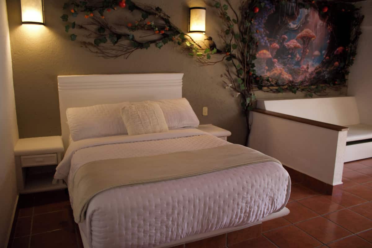 Habitación, 1 cama matrimonial, se aceptan mascotas, vista a la montaña | 1 habitación, decoración personalizada, wifi gratis y ropa de cama