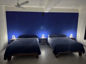 Deluxe Double Room, 2 Queen Beds, Private Bathroom, Pool View - Hotel Bambús (Felipe Carrillo Puerto)