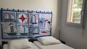 2 chambres, fer et planche Ă repasser, Wi-Fi gratuit