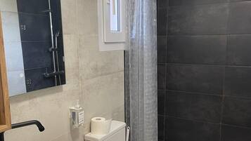Shower, hair dryer