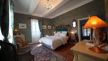 1 makuuhuone, egyptinpuuvillaiset lakanat, ylelliset vuodevaatteet