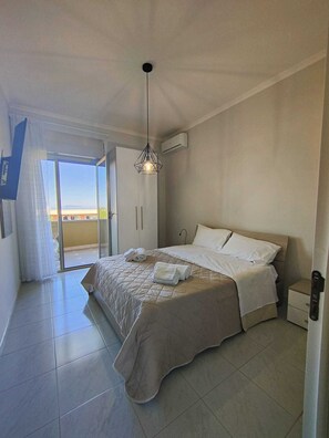 Departamento Confort, vista al mar | 2 habitaciones, edredón y cortinas blackout 