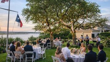 Espace de banquet à l’extérieur