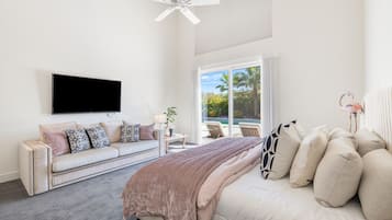 4 bedrooms, desk, iron/ironing board, travel crib