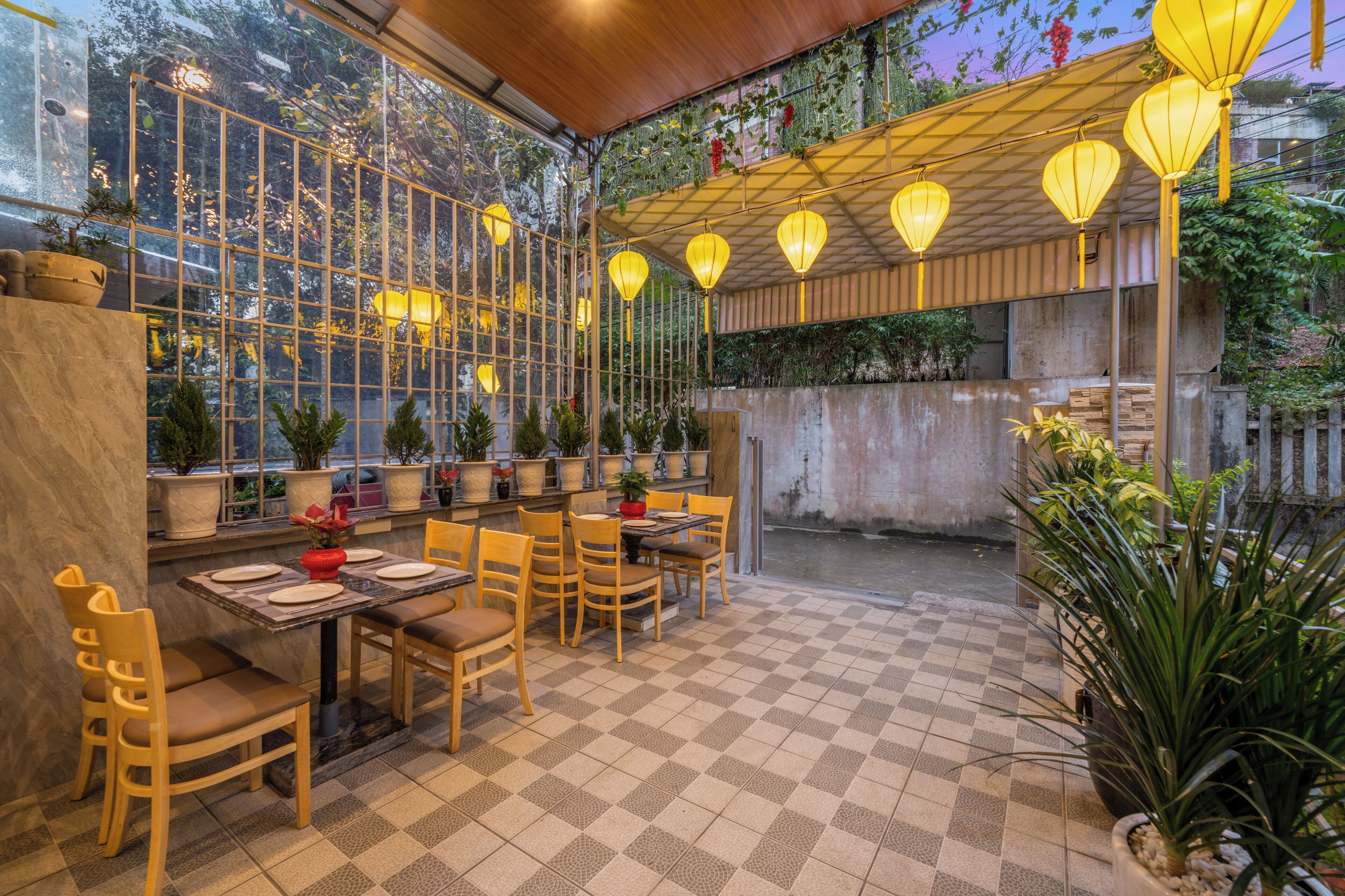 Entrée de l’hébergement