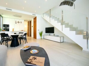 Ferienhaus, 4 Schlafzimmer, Terrasse | Speisen