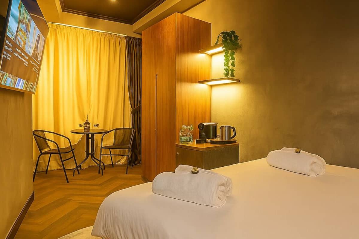 Habitación doble Confort | 1 habitación, ropa de cama hipoalergénica, edredón y minibar