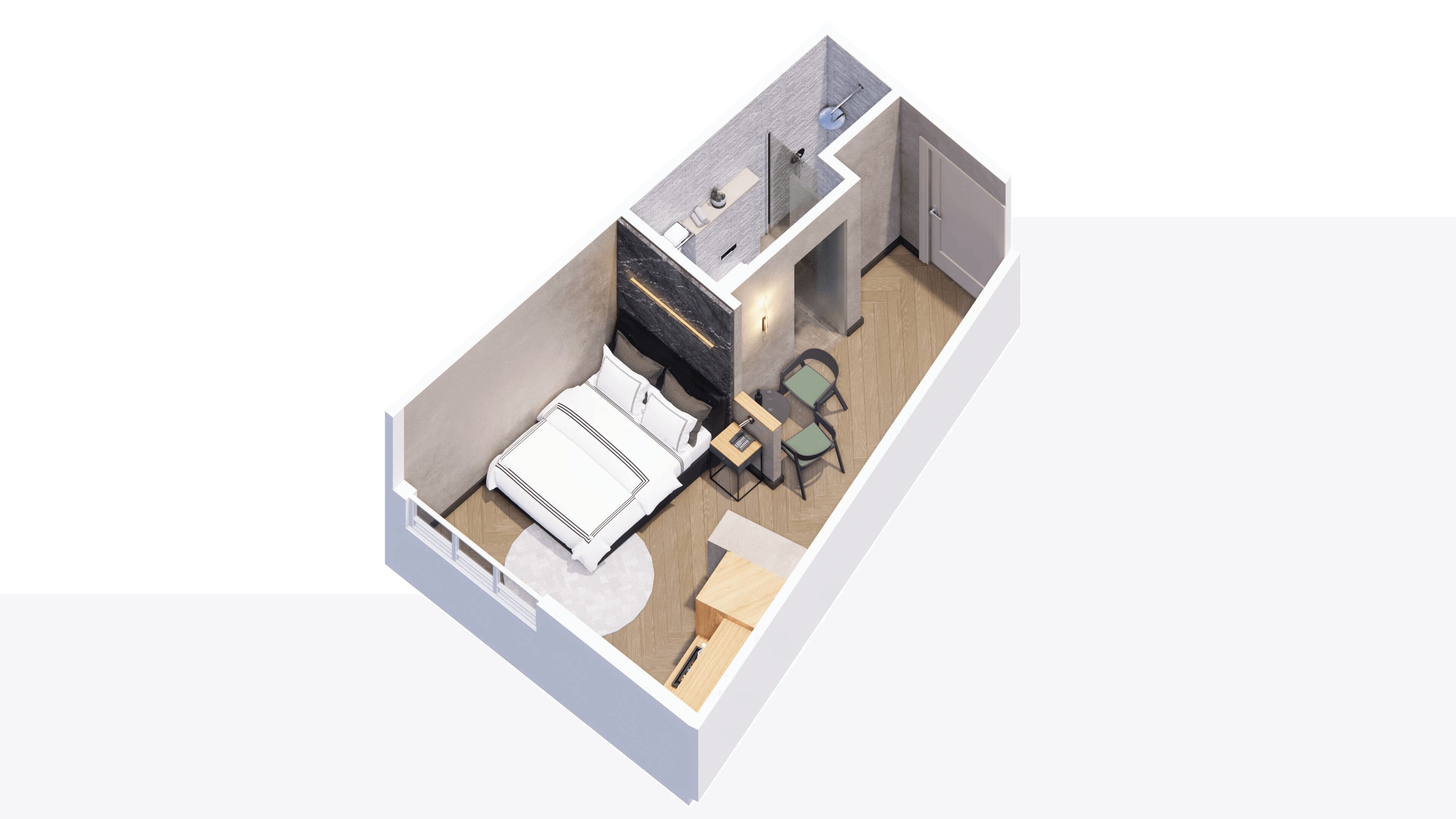 Quarto casal luxo | Roupas de cama premium, edredons de pluma, frigobar, escrivaninha