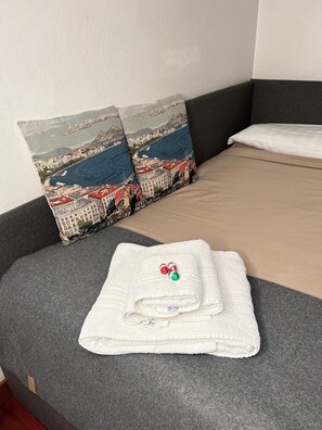 2 bedrooms, iron/ironing board, WiFi, bed sheets