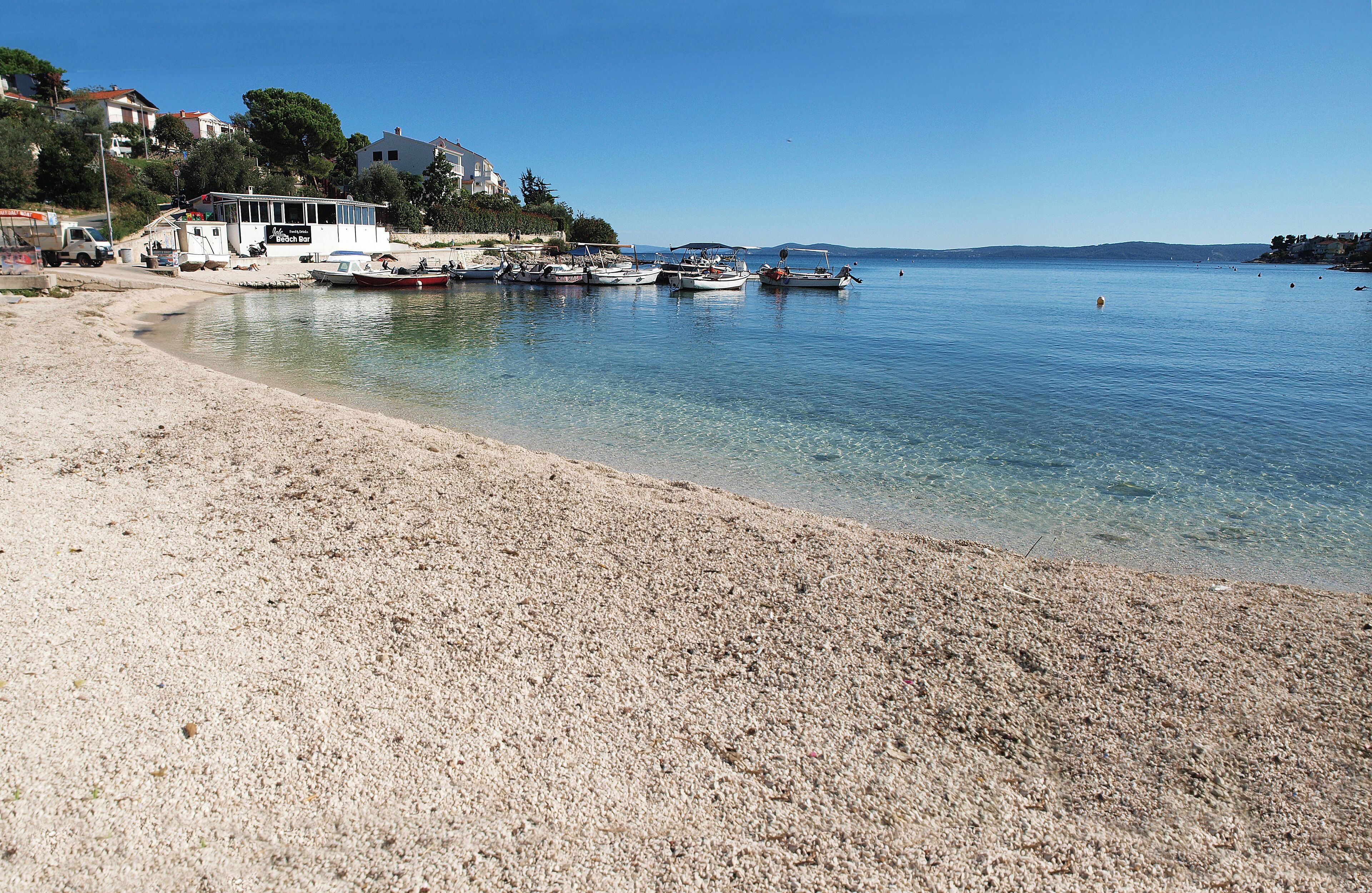 Beach nearby, sun-loungers
