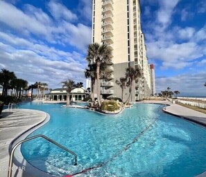 Pool - Beachfront Bliss 200E-Gulf Views-Sleeps 4 (Panama City Beach)
