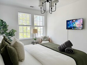 3 bedrooms, iron/ironing board, travel cot, WiFi