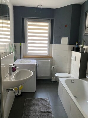 Secador de pelo, jabón, papel higiénico