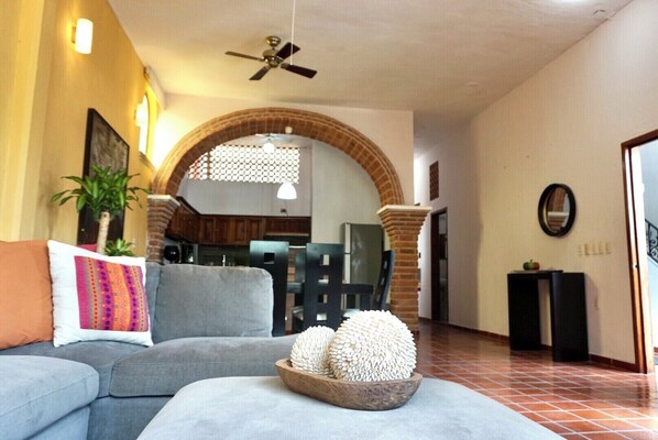 Living area - Relaxing Escape in a Local Neighborhood w/ Rooftop –Near Zona Romantica & Beach (Puerto Vallarta)