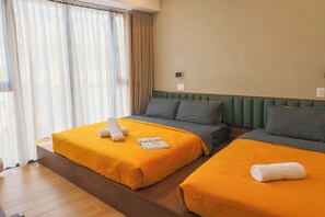 Family Studio, City View | Minibar, blackout curtains, iron/ironing board, free WiFi - Vung Hotel - Coffee & Breakfast (Hue)