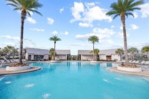 Una piscina riscaldata