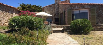 Charming villa in Marine de Davia – 50m from beach, sea view & stunning sunsets