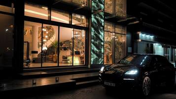 Overnatningsstedets indgangsparti