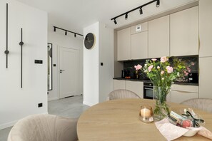 Apartment | Dining - Comfortable Apartment, Sauna and Indoor Pool (Dziwnów)